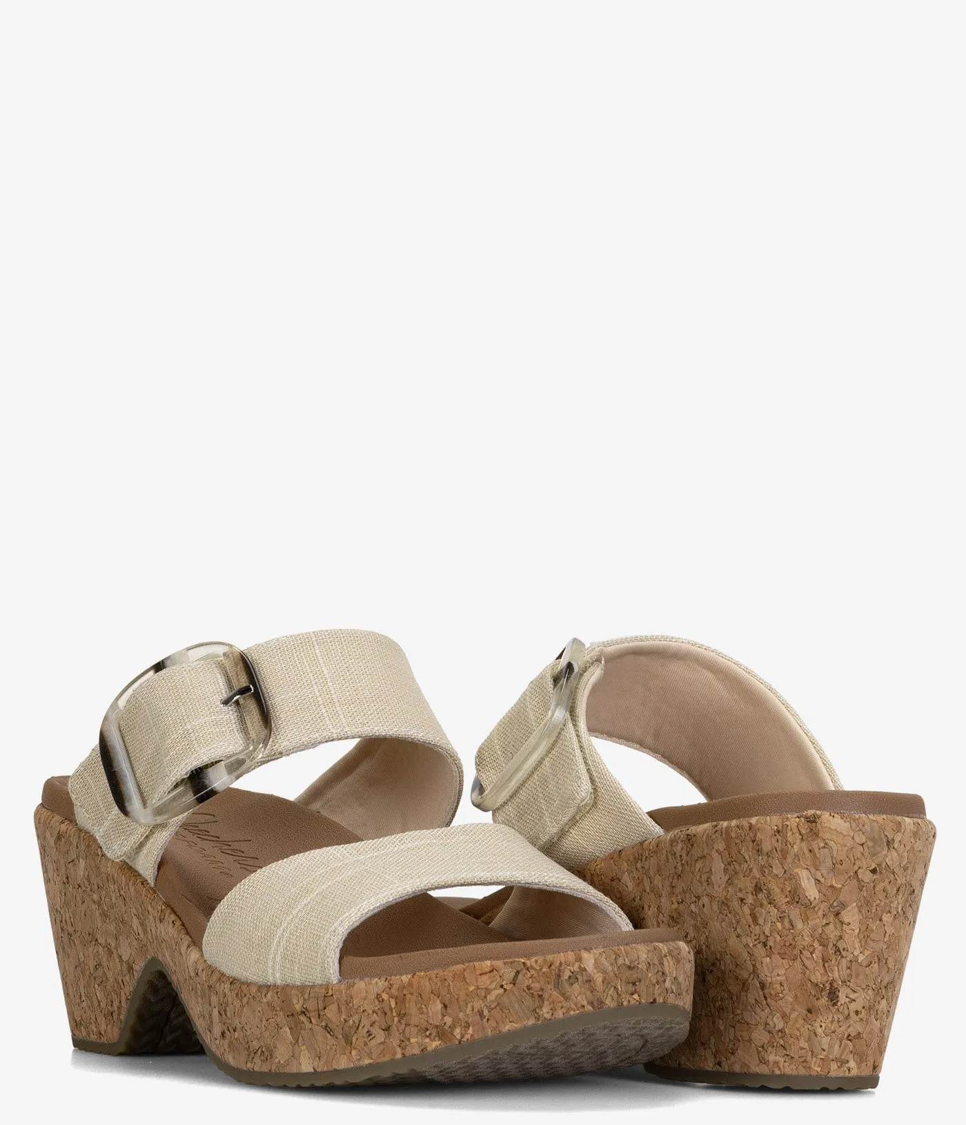 Skechers Brystol Sandales à Talon Liège - Femme