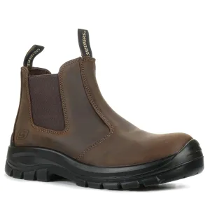 Skechers SKX Work Trophus - Embout composite Gidian marron foncé