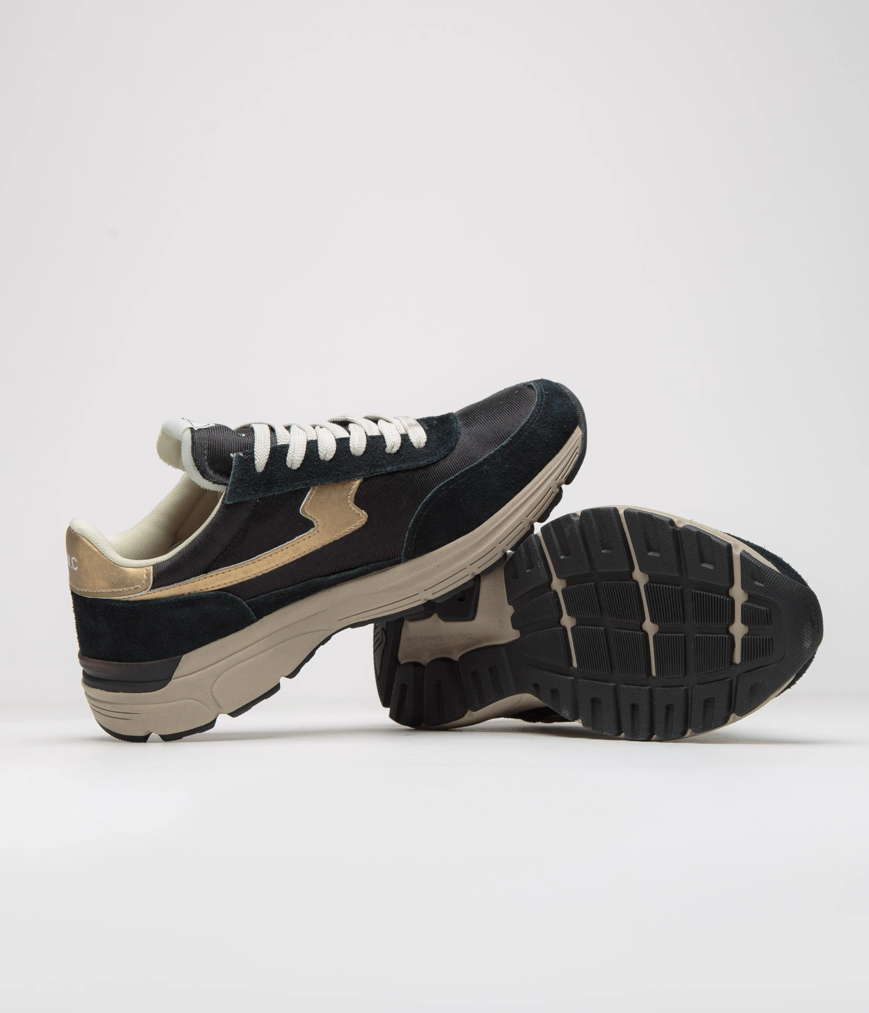 Stepney Workers Club Chaussures Osier S-Strike Geo-Fusionnées - Noir / Or Stepney Workers Club Chaussures