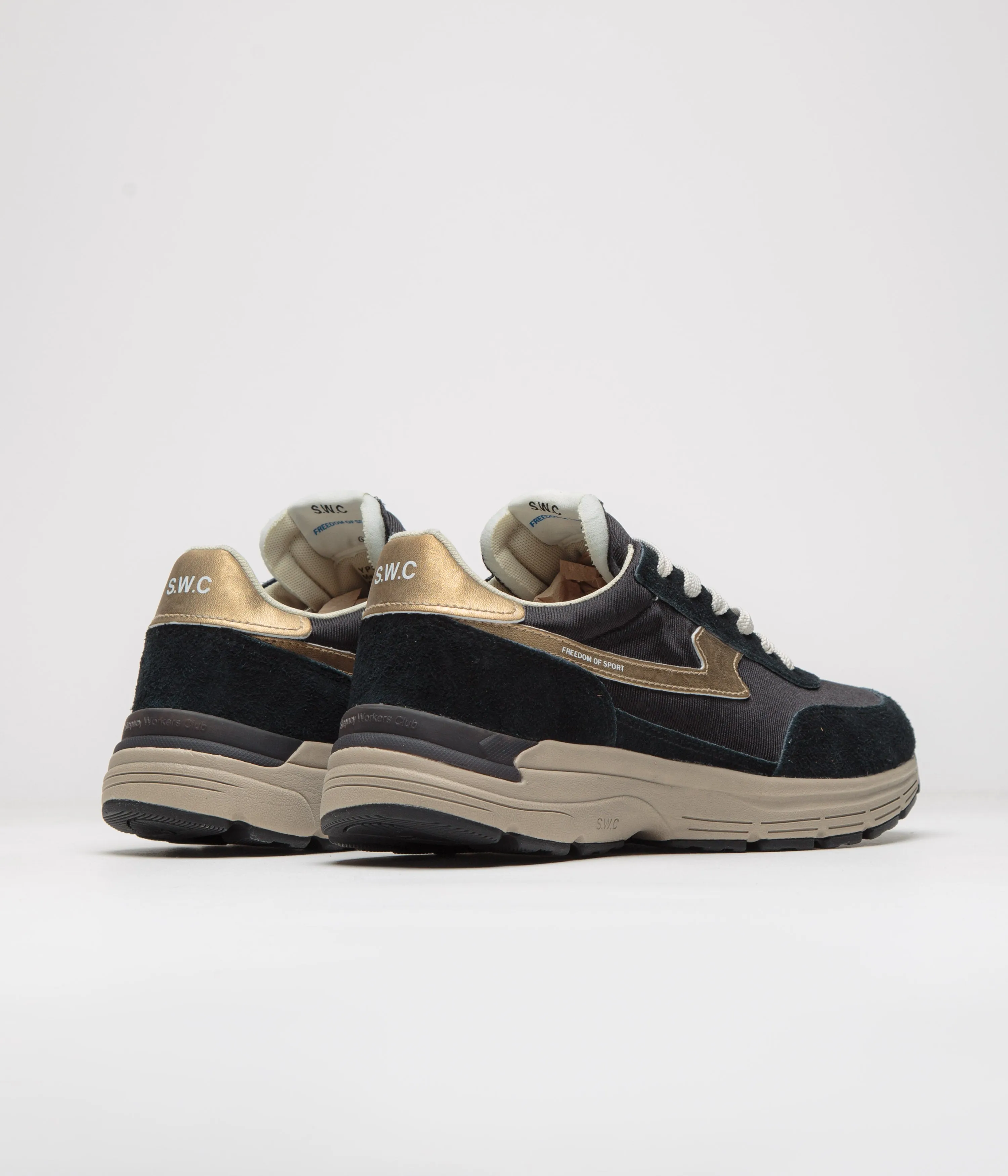 Stepney Workers Club Chaussures Osier S-Strike Geo-Fusionnées - Noir / Or Stepney Workers Club Chaussures