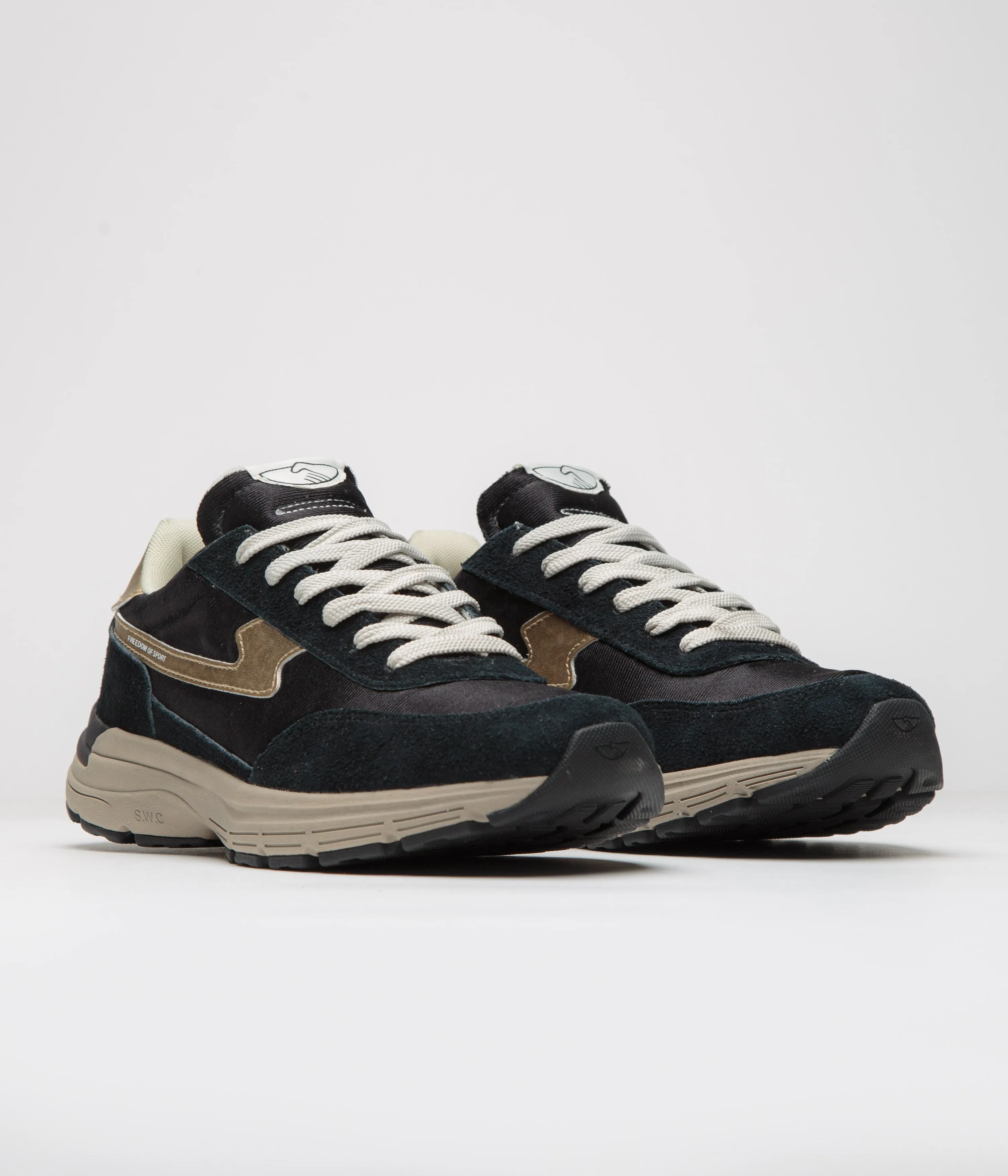 Stepney Workers Club Chaussures Osier S-Strike Geo-Fusionnées - Noir / Or Stepney Workers Club Chaussures