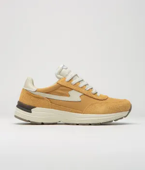 Stepney Workers Club Osier S-Strike Chaussures en Suède Brut - Jaune Université Stepney Workers Club