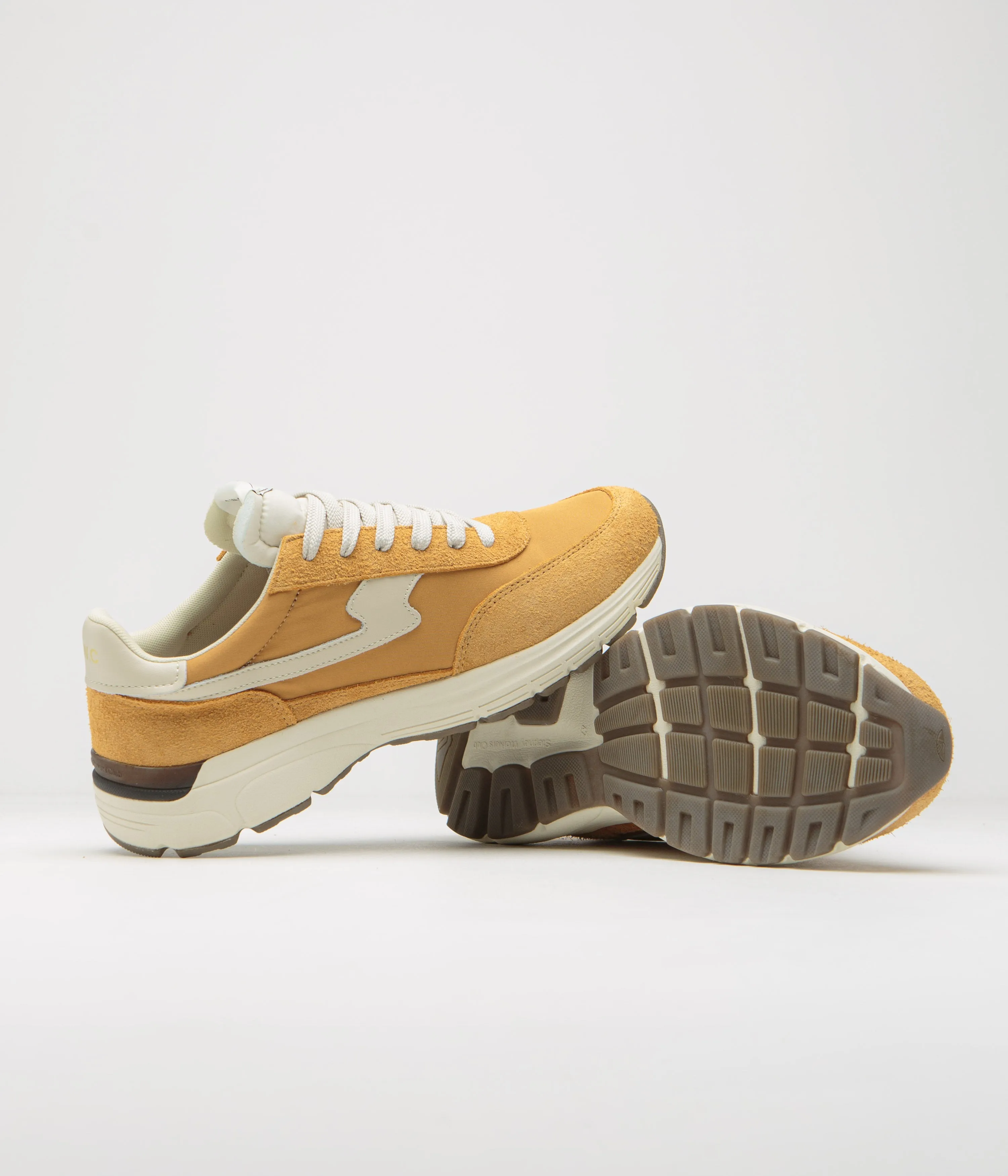 Stepney Workers Club Osier S-Strike Chaussures en Suède Brut - Jaune Université Stepney Workers Club