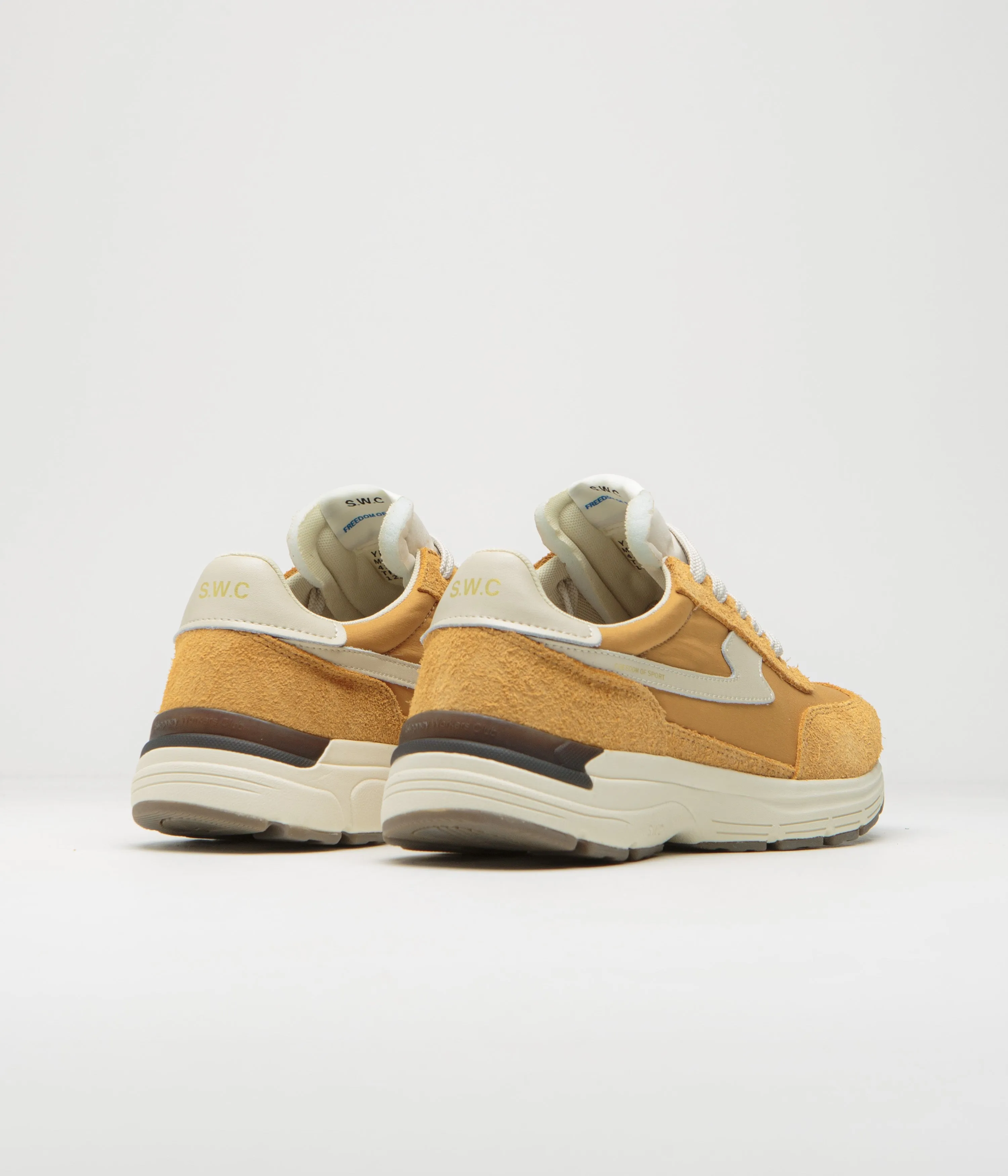 Stepney Workers Club Osier S-Strike Chaussures en Suède Brut - Jaune Université Stepney Workers Club