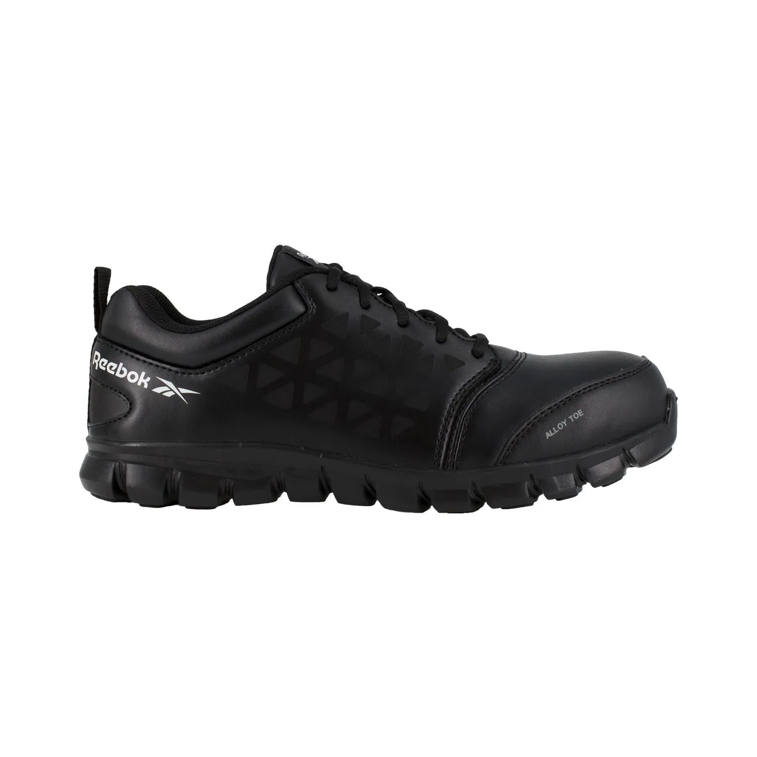 Chaussure de travail sportive Sublite Cushion à embout en alliage en cuir noir