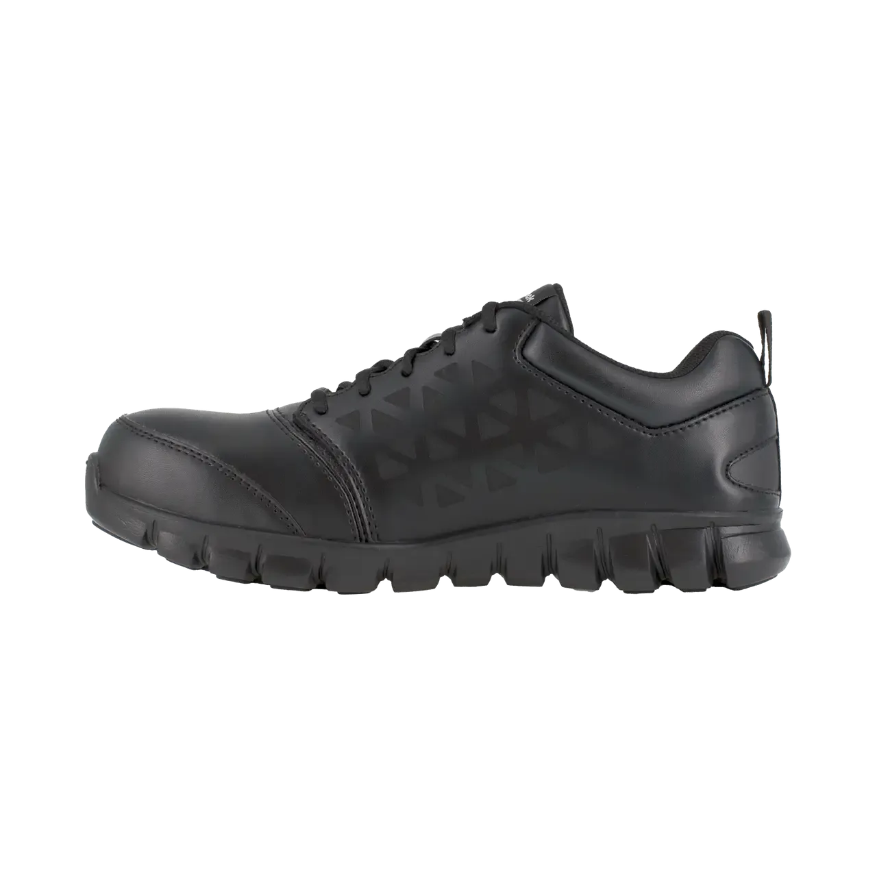 Chaussure de travail sportive Sublite Cushion à embout en alliage en cuir noir