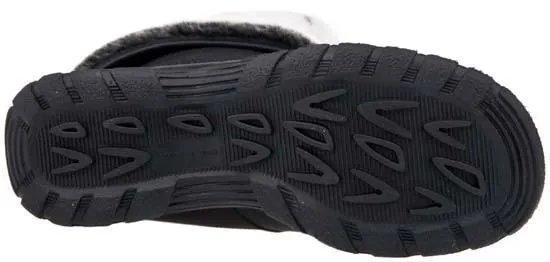 Chauffe-orteils pour femmes en cuir noir