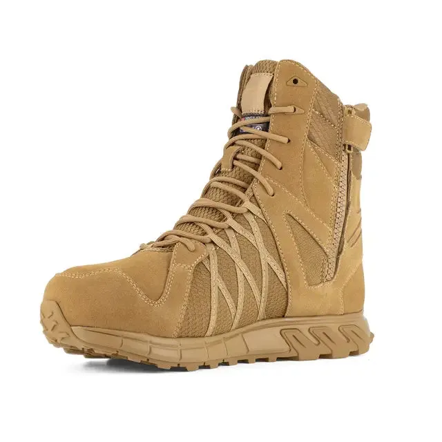 Botte de travail tactique imperméable et isolée Trailgrip 8 pouces à embout composite couleur coyote