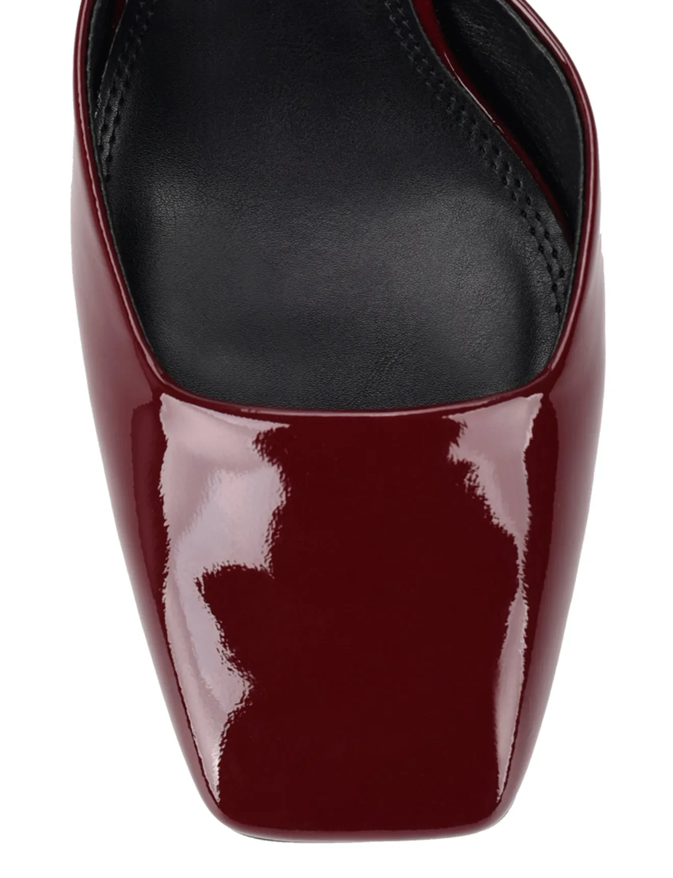 Talons Travis à bout fermé - Vin en cuir verni