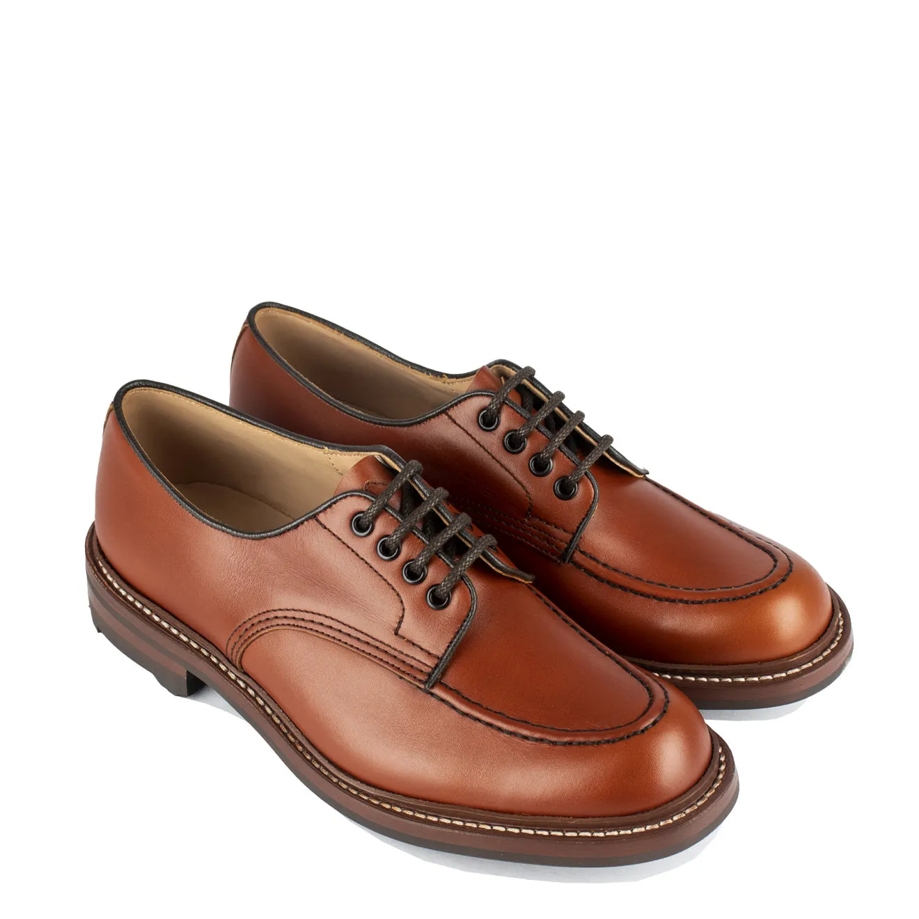 Chaussure de Golf Trickers Heath Derby Marron
