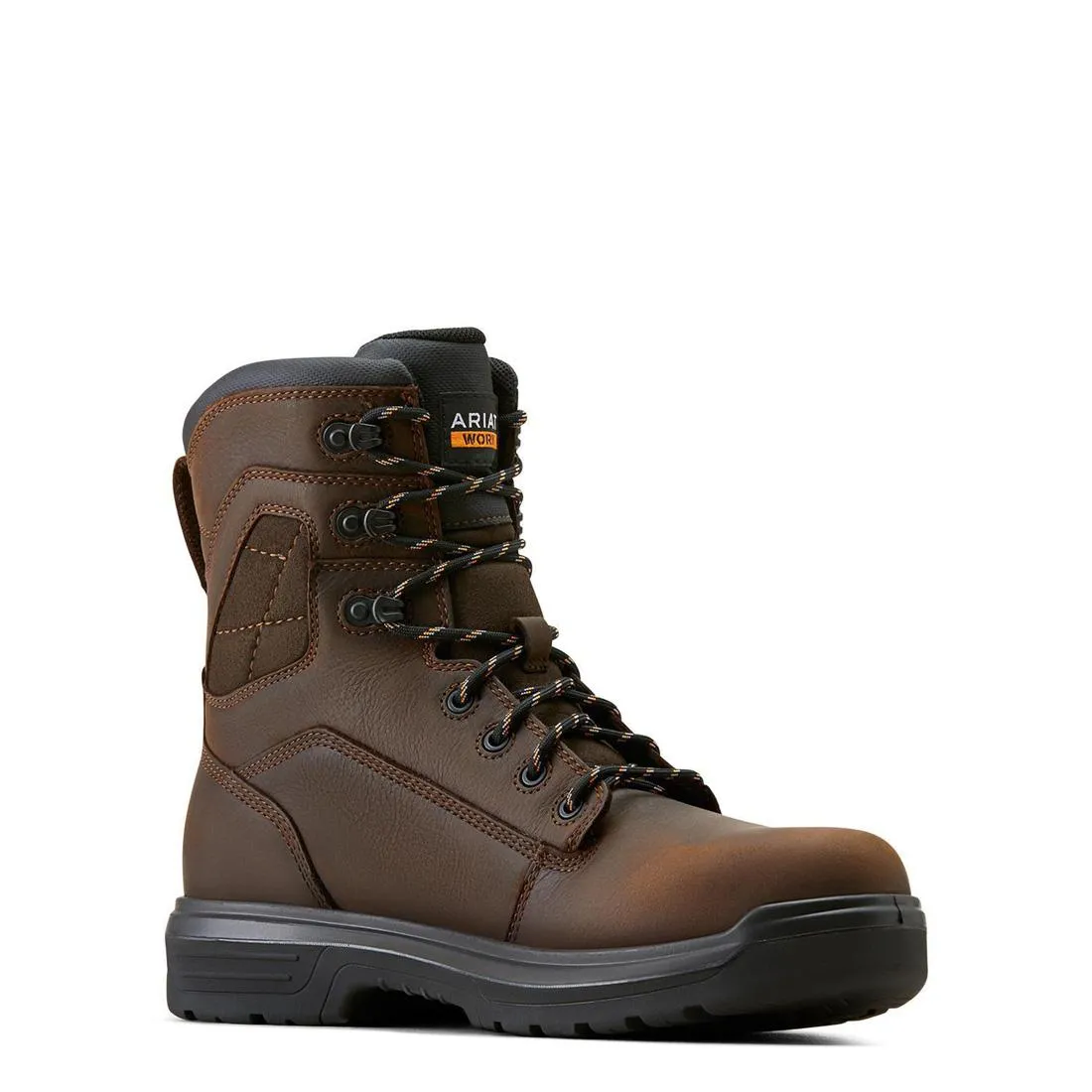 Botte de travail imperméable Turbo 8 pouces à embout en carbone Marron riche