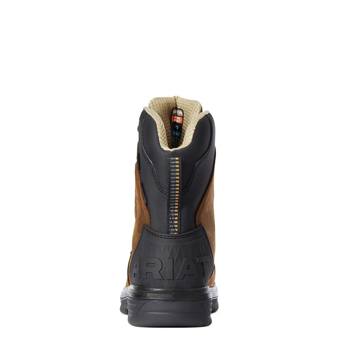 Botte de travail imperméable Turbo Outlaw 8 pouces à embout en carbone CSA 400g, couleur brun orge