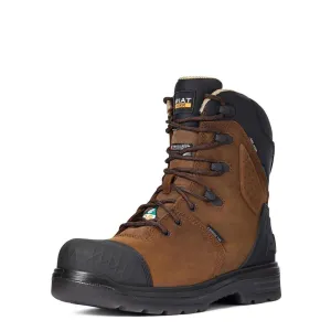 Botte de travail imperméable Turbo Outlaw 8 pouces à embout en carbone CSA 400g, couleur brun orge