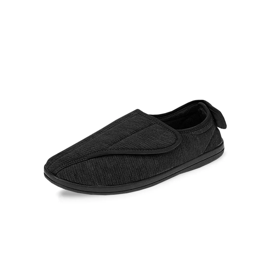 United Supply Co - Pantoufles Homme à Velcro Uni (SMF4931BUS BLK)