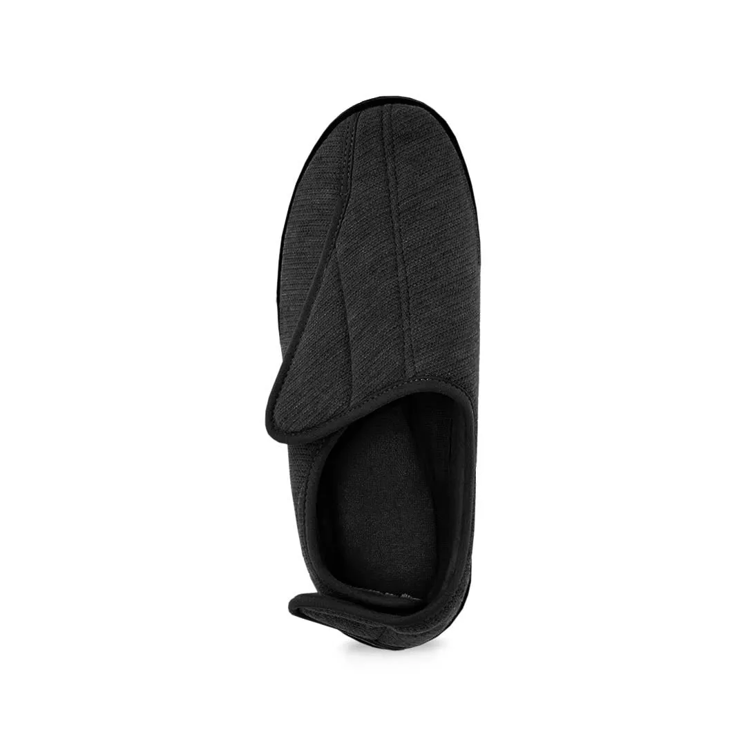 United Supply Co - Pantoufles Homme à Velcro Uni (SMF4931BUS BLK)