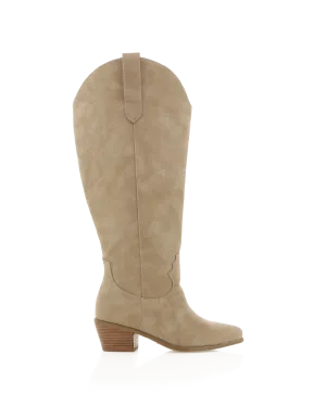 URSON EXTENDED CURVE - NUBUCK TAUPE