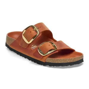 Sandales Arizona à grande boucle pour femmes - Largeur étroite en orange brûlé