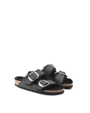 Sandales Femme à Boucle Large en Noir