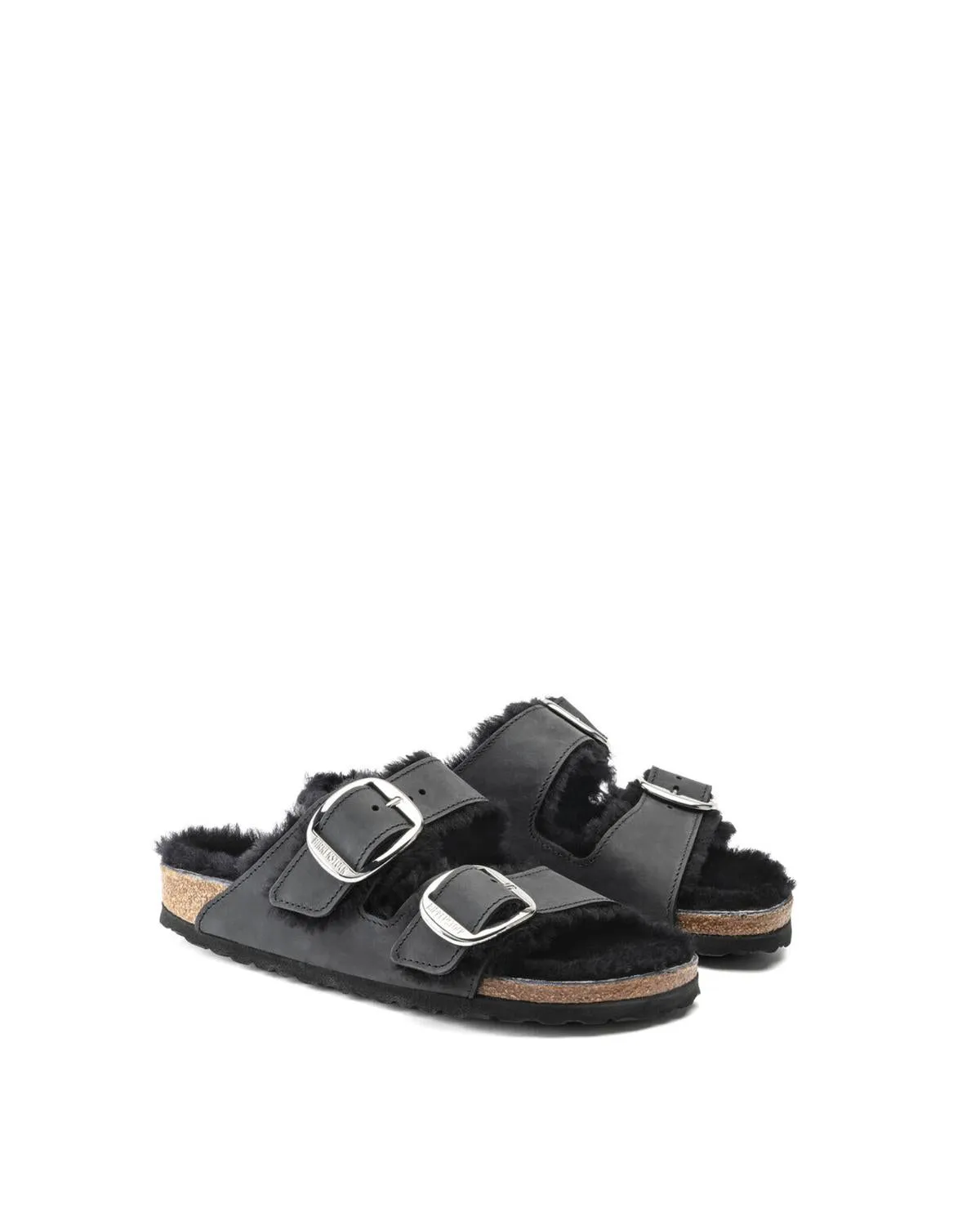 Sandales Femme à Boucle Large en Noir