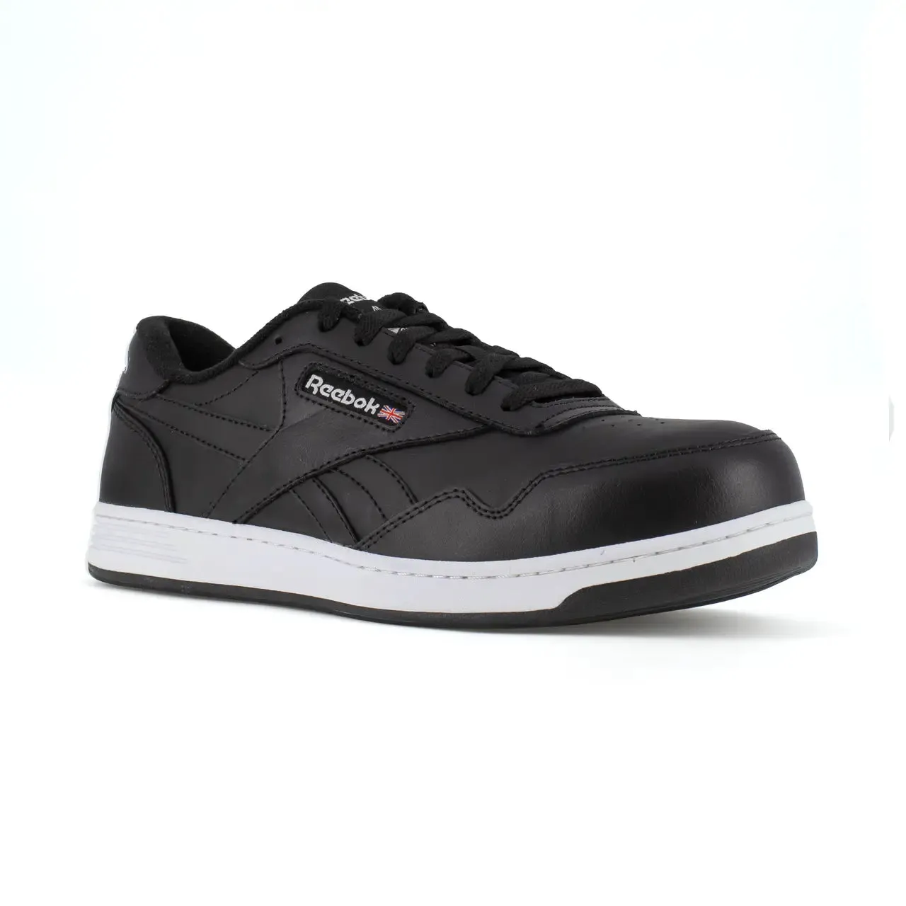 Chaussure de travail Oxford à embout composite Memt pour femmes Noir/Blanc