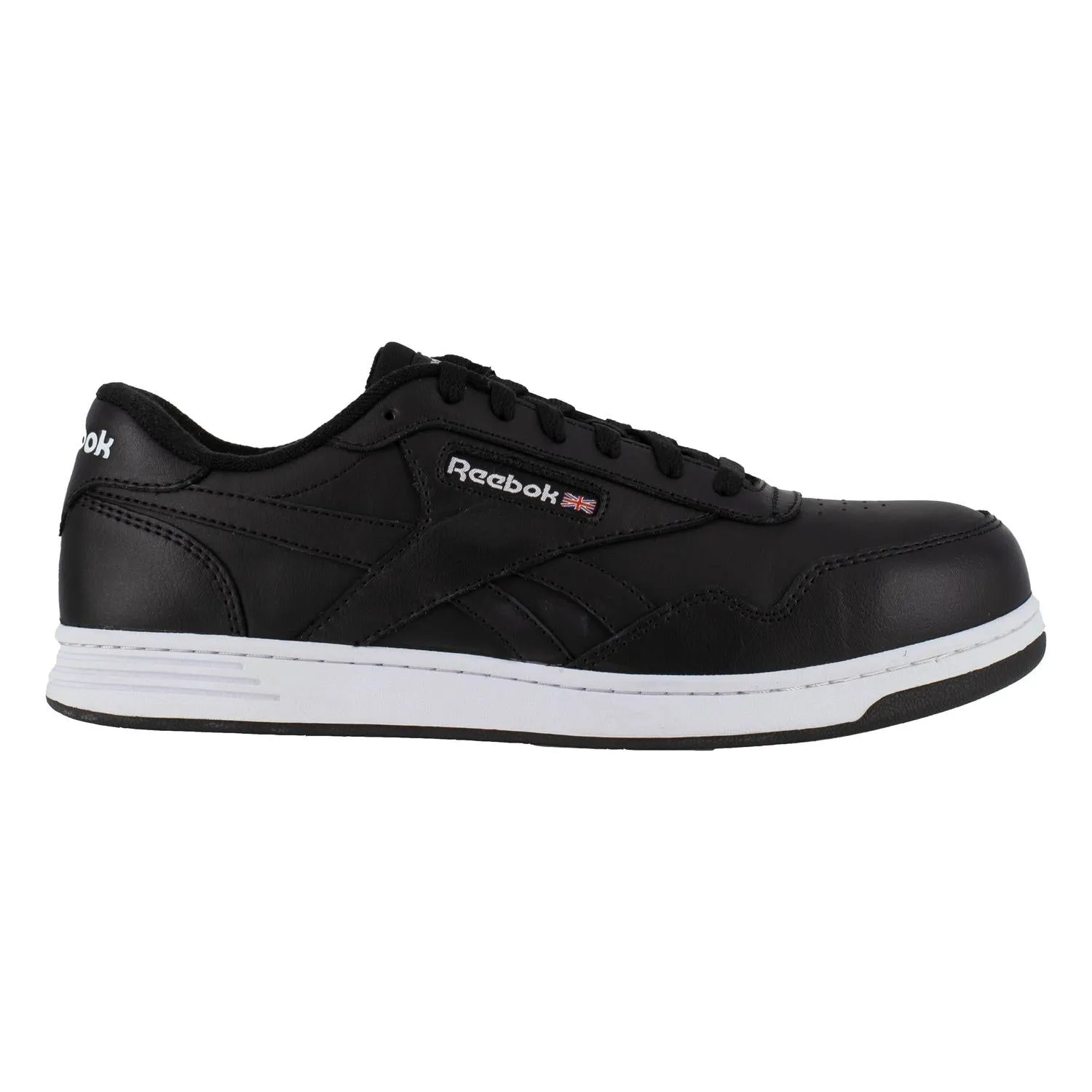 Chaussure de travail Oxford à embout composite Memt pour femmes Noir/Blanc