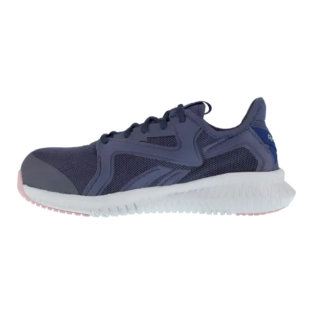 Chaussure de travail sportive à embout composite Flexagon 3.0 pour femmes Bleu/Rose