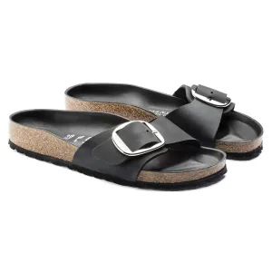 Sandales Madrid à Grande Boucle pour Femmes - Largeur Étroite en Noir