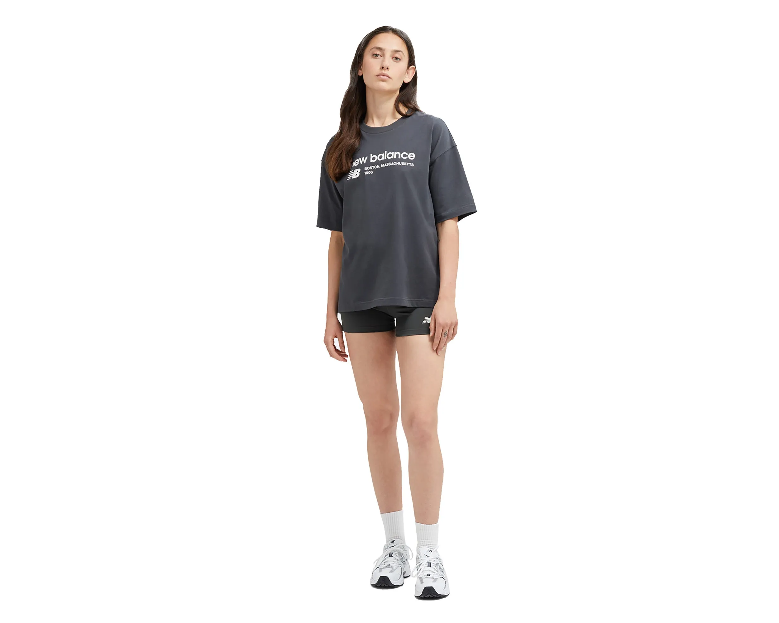 T-shirt oversized jersey héritage linéaire NB pour femme