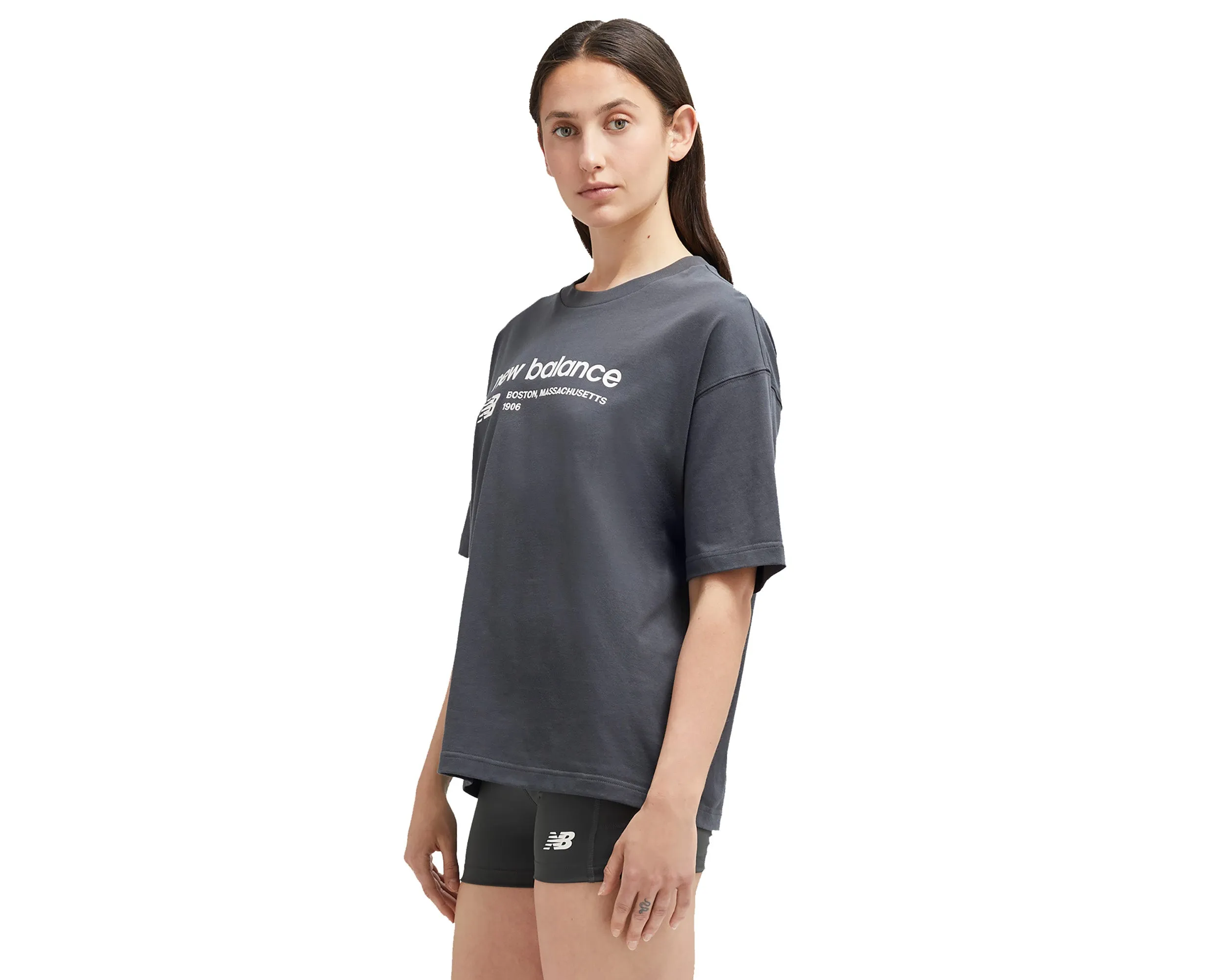 T-shirt oversized jersey héritage linéaire NB pour femme