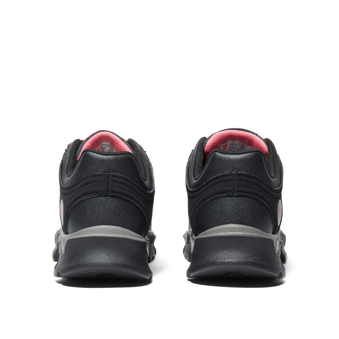 Chaussure de travail sportive à embout d'acier pour femmes Noir/Rose