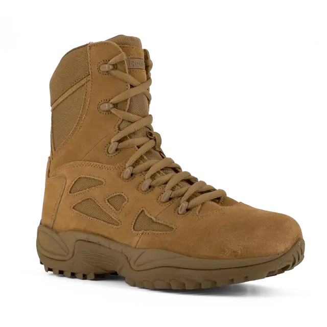 Botte de travail militaire à embout souple Rapid Response Rb 8 pouces pour femmes - Coyote