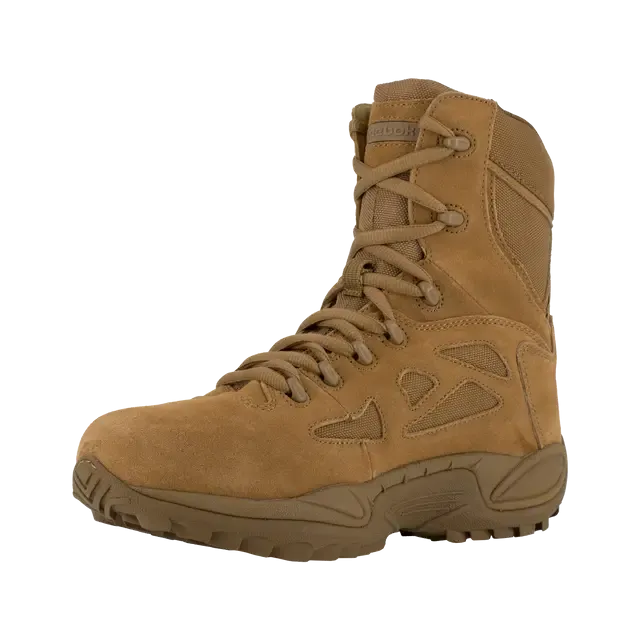Botte de travail militaire à embout souple Rapid Response Rb 8 pouces pour femmes - Coyote