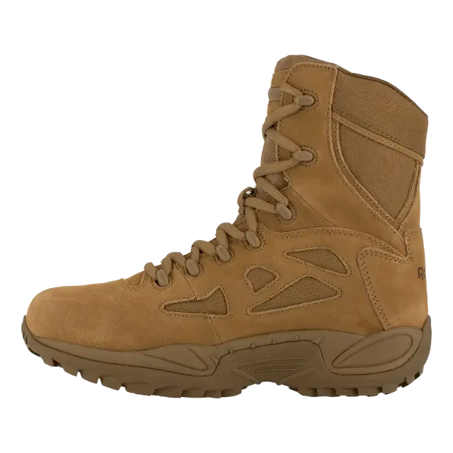 Botte de travail militaire à embout souple Rapid Response Rb 8 pouces pour femmes - Coyote