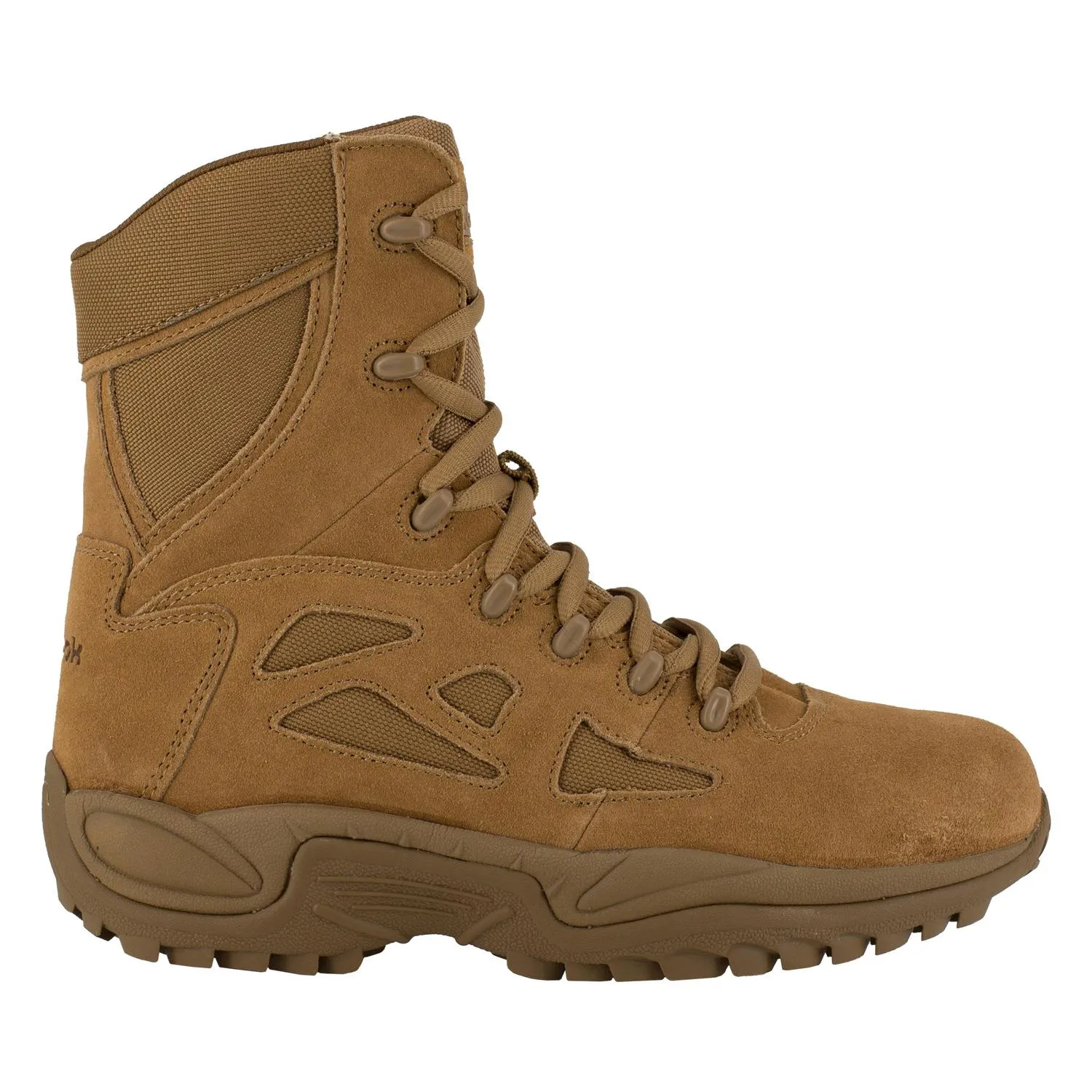 Botte de travail militaire à embout souple Rapid Response Rb 8 pouces pour femmes - Coyote
