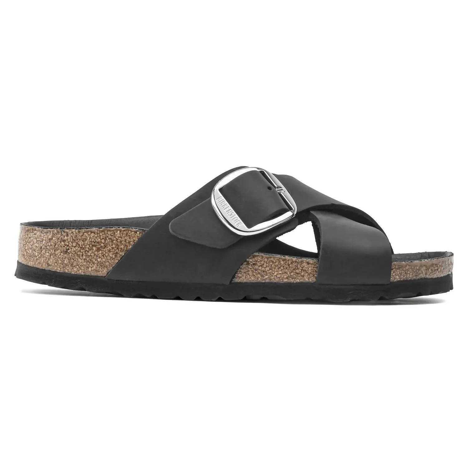 Siena Big Buckle pour Femme en Noir