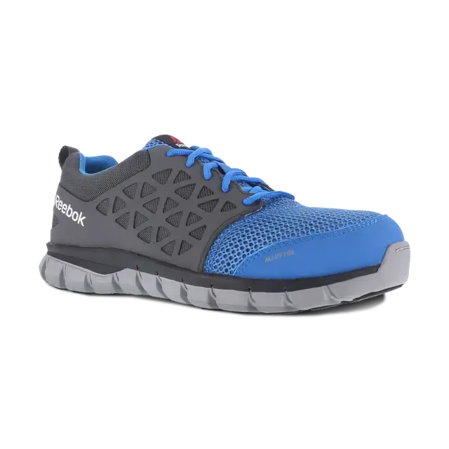 Chaussure de travail sportive à embout en alliage Sublite pour femme Gris/Bleu