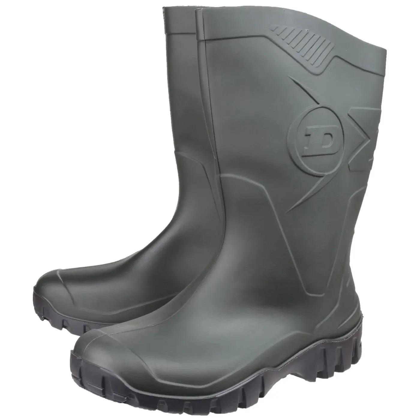 Bottes en caoutchouc Dunlop Dee à large ajustement pour femmes, hauteur mollet