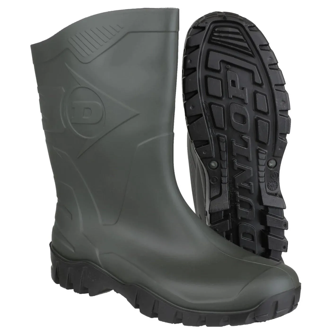 Bottes en caoutchouc Dunlop Dee à large ajustement pour femmes, hauteur mollet