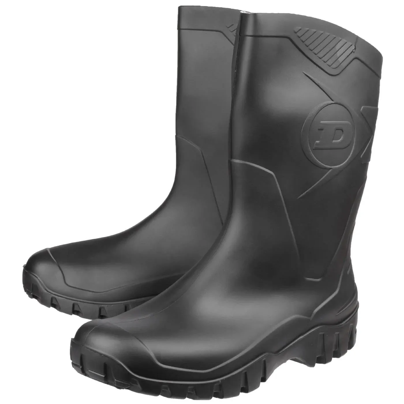 Bottes en caoutchouc Dunlop Dee à large ajustement pour femmes, hauteur mollet