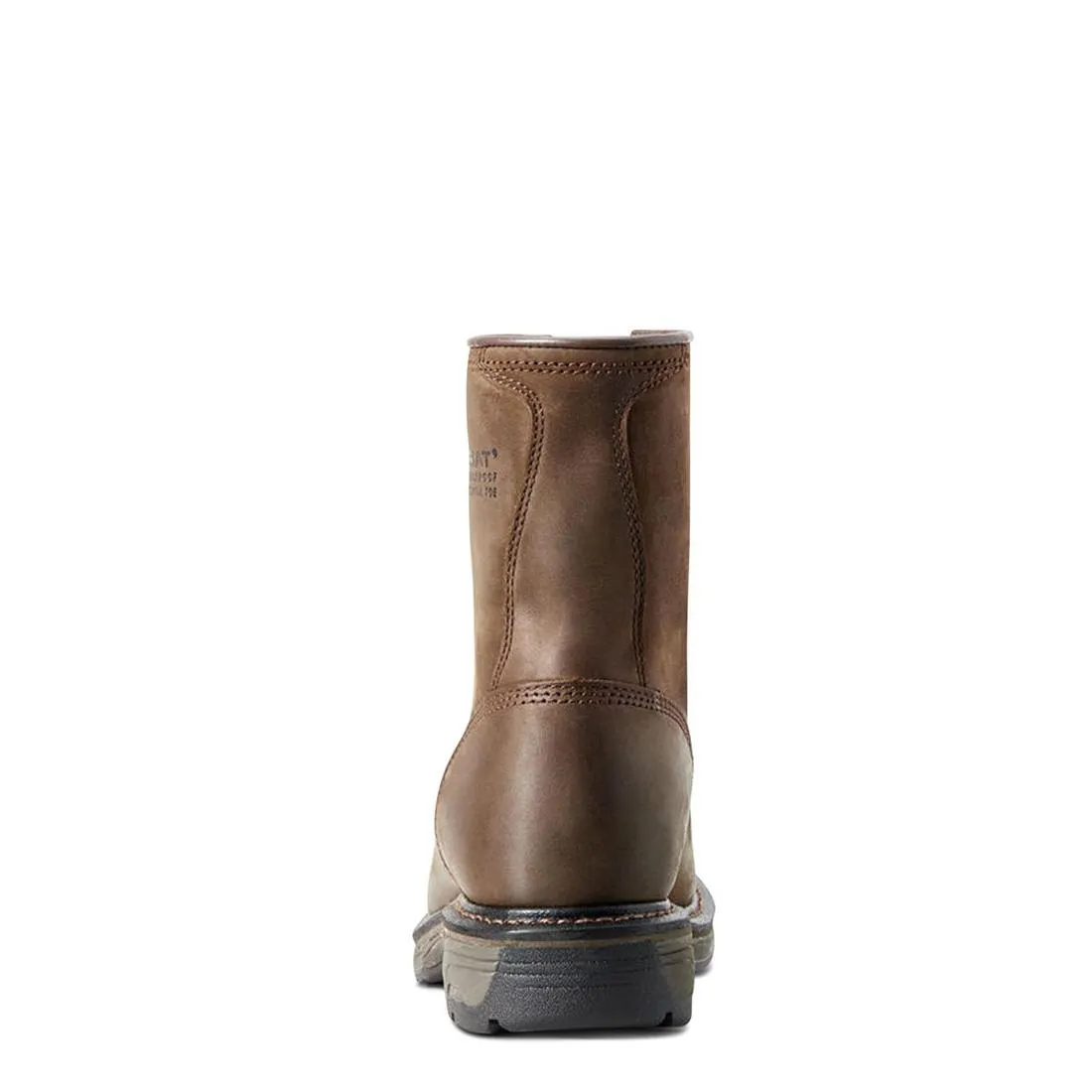 Botte de travail étanche WorkHog 8 pouces à embout composite marron vieilli huileux