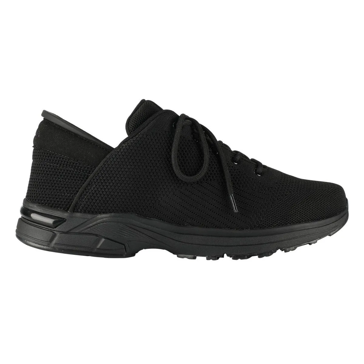 Zeba Chaussures Hommes à Enfiler en Tissu Noir Profond
