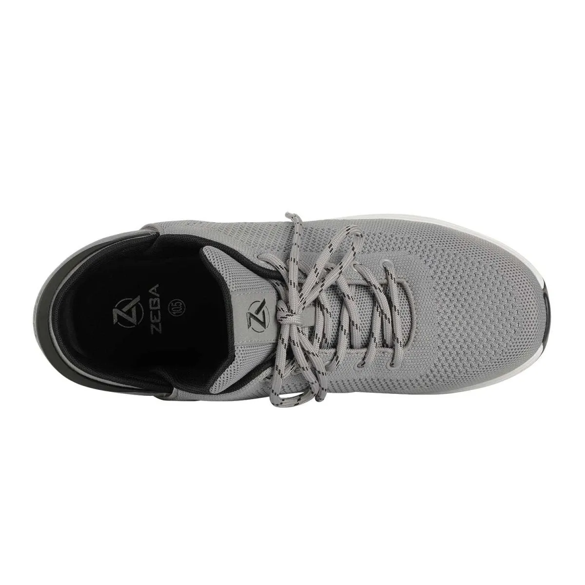 Zeba Chaussures à enfiler pour hommes en tissu gris pierre