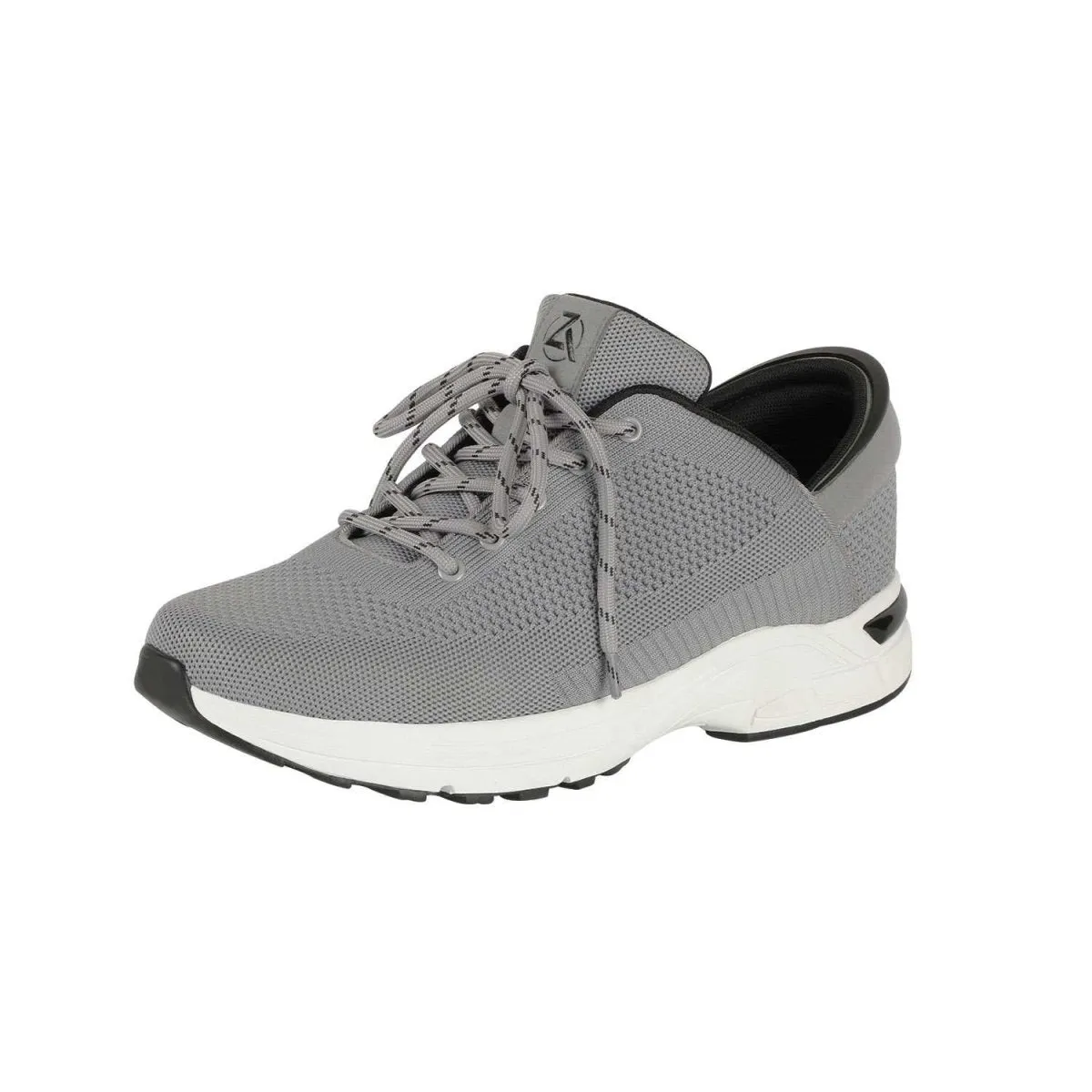 Zeba Chaussures à enfiler pour hommes en tissu gris pierre