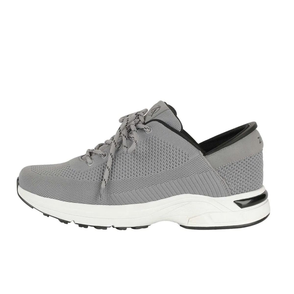 Zeba Chaussures à enfiler pour hommes en tissu gris pierre